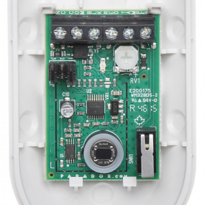 Detector de miscare digital Paradox NV5, senzor dual PIR, detectie 10m, 90 grade, imunitate animale 16kg, functie Creep Zone, procesare FADEC, compensare temperatura, releu Solid State, suport inclus, Grad 2 - Img 3