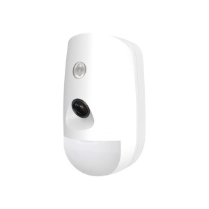 Detector de miscare wireless PIR-CAM HikVision DS-PDPC12P-EG2-WE, camera foto integrata, raza detectie 12m, imunitate animale 30kg, iluminare IR uniforma, stocare imagini memorie interna, 868MHz, AX PRO, baterie inclusa - Img 2