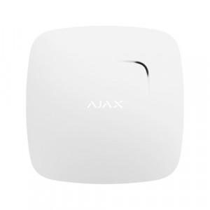 Detector wireless de fum, temperatura si monoxid de carbon (CO) Ajax FireProtect Plus Jeweller, sirena 85dB integrata, autonomie 4 ani, distanta 1300m, interconectabil, protectie anti-sabotaj, alb