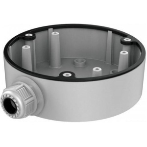Doza de jonctiune Hikvision DS-1280ZJ-DM26 pentru camere de supraveghere tip dome, fabricata din aliaj de aluminiu, culoare alba, dimensiuni 165x65mm, greutate 466g, ideala pentru protejarea conexiunilor la exterior si interior, design rezistent si durabi - Img 3