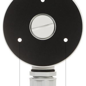 Doza jonctiune HikVision rotunda DS-1280ZJ-TR13, material aliaj de aluminiu, culoare alb Hikvision, montaj profesional camere supraveghere, rezistenta la intemperii, organizare cabluri, design compact, uz exterior - Img 6