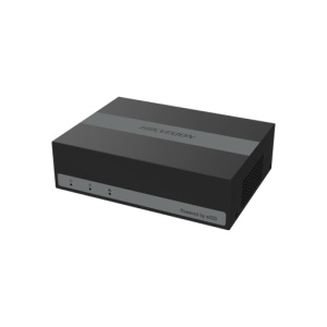 DVR HikVision iDS-E04HUHI-B 5MP AcuSense 4-ch H.265 eSSD, clasificare inteligenta oameni si vehicule, protectie perimetru deep learning, compresie scene-adaptive, pana la 8 MP@8 fps, consum redus, audio prin coaxial