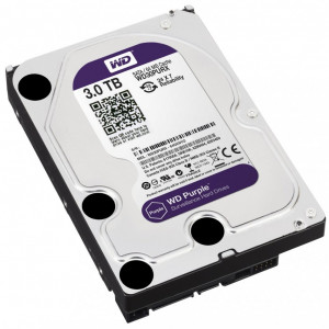 HDD Supraveghere Western Digital Purple 3TB WD33PURZ, 256MB Cache, interfata SATA III, tehnologie AllFrame, suporta pana la 64 camere HD, workload 180TB/an, tehnologie CMR, functionare 24/7, format 3.5 inch - Img 2
