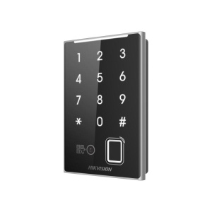 Interfon cu tastatura cod QR ,amprenta si cartela de acces Hikvision DS-K1109DKFB-QR