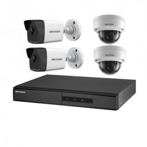Kit 4 camere 2MP Hikvision NK42E3H-1(T)