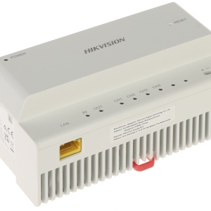 Kit videointerfon IP Hikvision DS-KIS702Y pe 2 fire pentru vila, ecran tactil 7 inch, control prin aplicatia Hik-Connect, post exterior DS-KD8003Y-IME2, distribuitor video si sursa, card TF 16GB inclus, montaj aparent - Img 6
