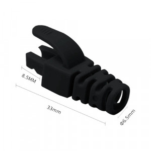 Manson protectie mufa RJ45 negru (100Buc) RJ45-CAP-BK