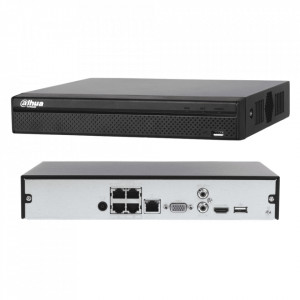 NVR Dahua 4 canale PoE DH-NVR4104HS-P-4KS2, Rezolutie 4K Ultra HD, Compresie Smart H.265+, Latime banda 80 Mbps, Functii AI prin camera, IVS, Protectie perimetrala, Detectie faciala, Suporta 1 HDD, Aplicatie mobila P2P - Img 2