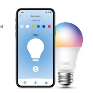 Pachet 2 becuri LED inteligente TP‑Link Tapo L530E Wi‑Fi E27, 8.7W (echivalent 60W), 806 lm, alb si multicolor, control vocal Alexa/Google, timer, intensitate reglabila, mod Away, Wi‑Fi 2.4GHz, clasa F, compatibil Android/iOS - Img 2