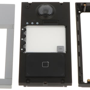Post de exterior videointerfon IP Hikvision 1 x buton de apelare( pentru o singura familie- permite apelarea a mai multor monitoare de interior); camera video 2MP DS-KV8113-WME1(B) - Img 5