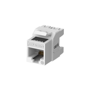 Set 50 mufe Keystone Cat6 UTP 180° Hikvision‑style DS-1CK6U180T White, pentru cabluri neecranate solid/litat 22‑24AWG, terminatii IDC aur 50u, compatibile TIA568A/TIA568B, ANSI/TIA‑568.2‑D, ISO/IEC11801, RoHS 2.0 (Copy 1)