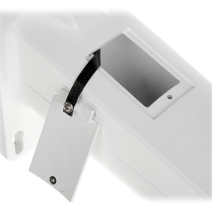 Suport de colt HikVision DS-1602ZJ-BOX pentru camere supraveghere, material aliaj de aluminiu si otel, cutie de jonctiune integrata pentru cabluri, culoare alb Hikvision, montaj robust pe colt exterior - Img 3