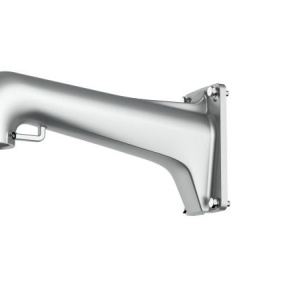 Suport montaj pe perete HikVision DS-1603ZJ-P, brat pentru camere de supraveghere tip PTZ, material aliaj de aluminiu, culoare Platinum Gray, design robust pentru exterior, rezistent la coroziune, instalare facila