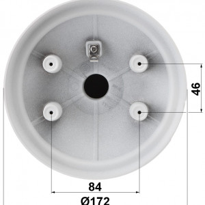 Suport montaj perete HikVision DS-1605ZJ pentru camere PTZ de 4 inch, material aliaj de aluminiu, culoare Hikvision White, structura robusta pentru exterior, instalare Speed Dome, rezistenta la coroziune, design ergonomic - Img 2