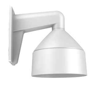 Suport perete camera dome HikVision DS-1273ZJ-DM26-B cu doza de conexiuni integrata, material aliaj aluminiu, culoare alb HikVision, organizare cabluri, rezistent la intemperii, montaj stabil, design profesional - Img 2