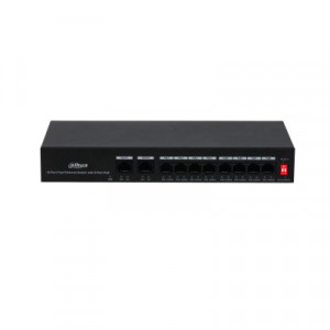 Switch Dahua 10 porturi 2000 MAC fara management 250 m PoE PFS3010-8ET-65