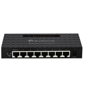 Switch Gigabit Level1 GEU-0821 Unmanaged, 8 porturi 10/100/1000Mbps, functie VLAN Isolation prin DIP-switch, suport 9K Jumbo Frames, eficienta IEEE 802.3az, arhitectura Store-and-Forward, montaj desktop sau perete - Img 3