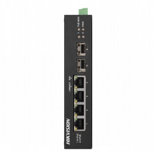 Switch HikVision 4 porturi PoE si doua porturi UpLink Gigabit DS-3T0506HP-E-HS (RESIGILAT)