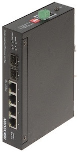 Switch PoE 4 Porturi Gigabit HikVision DS-3T0506HP-E/HS, Industrial Harsh, 1 port Hi-PoE 60W (802.3bt), 2 porturi SFP Fiber, PoE Watchdog, temperaturi extreme (-30°C la 65°C), protectie 6KV, carcasa metalica, Fanless - Img 6