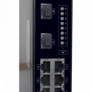 Switch PoE HikVision industrial 8 porturi PoE si doua porturi SFP DS-3T0310P