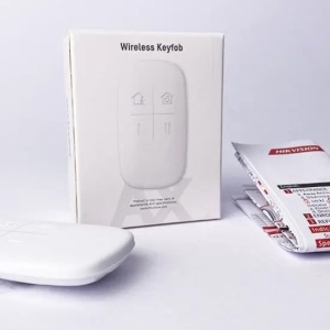 Telecomanda wireless HikVision DS-PKF1-WE, 4 butoane, functii armare stay/away si dezarmare, blocare/deblocare taste, tehnologie Tri-X 868MHz, configurabila din aplicatie, salt de frecventa anti-bruiaj, baterie inclusa, AX PRO - Img 5