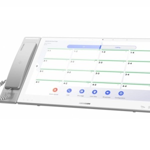 Terminal sectie HIKVISION DS-KHM9803X, ecran touchscreen 15.6 inch 1920x1080, Android 7.1, microfon omnidirectional, difuzor extern, volum ajustabil, comunicare bidirectionala, control acces, raportare, card TF 128G, PoE/12VDC