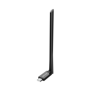 Adaptor USB Wi‑Fi HikVision DS‑3WRU3X‑H AX300, 1× antenă 6dBi, IEEE 802.11ax/b/g/n 2.4GHz, până la 300 Mbps, 1× USB, mod Station & Soft AP, plug‑and‑play, compatibil Win/Linux