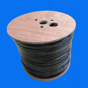 Cablu coaxial RG59 HikVision DS-1LC1SCA-200B, lungime 200m, conductor cupru solid, ecranare ridicata prin impletire densa, rezistent la flacara, transmisie semnal video de inalta calitate, diametru complet, rola