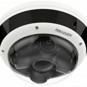 Camera IP panoramica HikVision 20MP DS-2CD6D54G1-IZS, (4x5MP), 4 lentile varifocale motorizate, 360 grade, WDR 120dB, audio/alarma, IP67, IK10, monitorizare multi-directionala, H.265+