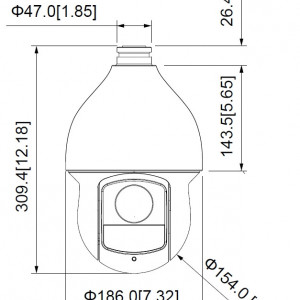 Camera PTZ Dahua 2MP DH-SD59232-HC-LA, Full HD, zoom optic 32x, tehnologie Starlight, IR 150m, True WDR 120dB, tehnologie HDCVI, protectie exterior IP66, carcasa metalica, control PTZ prin coaxial - Img 2