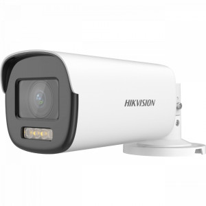 Camera supraveghere analogica HikVision Bullet 2MP DS-2CE19DF8T-AZE(2.8-12mm), ColorVu 24/7, auto focus, WDR 130dB, lumina alba 40m, PoC, Turbo HD, protectie IP68, carcasa metalica