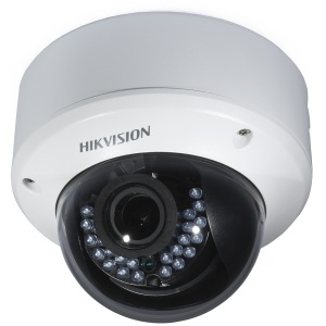 Camera supraveghere analogica HikVision Dome 2MP DS-2CE56D0T-VPIR3E(2.8-12mm), lentila varifocala manuala, IR 40m, PoC (Power over Coax), Smart IR, protectie IP67 si IK10, carcasa metalica, 2D DNR, Turbo HD