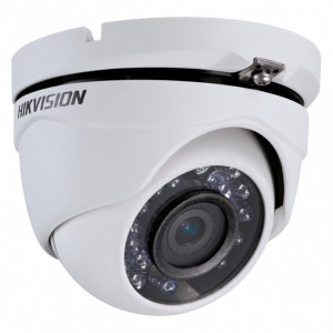 Camera supraveghere analogica Hikvision turret 2MP DS-2CE56D0T-IRMF(2.8mm), tehnologie Smart IR distanta pana la 25m, protectie IP67, 4 in 1 semnal comutabil TVI/AHD/CVI/CVBS, carcasa metalica, utilizare exterior si interior