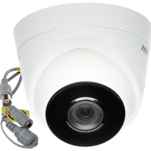 Camera supraveghere analogica Turret 2 MP HikVision DS-2CE56D0T-IT3F(2.8mm)(C), rezolutie Full HD, tehnologie EXIR 2.0, infrarosu 40m, protectie IP67, 4 in 1 (TVI/AHD/CVI/CVBS), lentila fixa, carcasa metal si plastic - Img 3