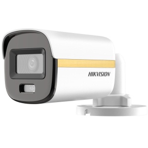 Camera supraveghere HikVision Mini Bullet 3K DS-2CE10KF3T-LE(2.8mm), Turbo HD ColorVu, Smart Hybrid Light (IR 20m, Lumina Alba 20m), 130 dB True WDR, PoC (Power over Coax), protectie IP67, lentila 2.8mm, imagine color 24/7, carcasa metalica