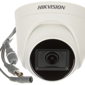 Camera supraveghere HikVision Turret 2MP Full HD DS-2CE76D0T-ITPFS(2.8mm), microfon integrat, audio over coaxial, lentila fixa 2.8mm, infrarosu EXIR 2.0 pana la 20m, semnal 4 in 1 TVI/AHD/CVI/CVBS, utilizare interior, Smart IR - Img 5