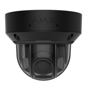 Camera supraveghere IP Ajax Systems dome 5MP DomeCam HLVF (5 Mp) (Black), varifocala 2.8-12mm, autofocus, microfon, True WDR 120dB, JetSparrow, AI detectie oameni/vehicule, IR 40m si White LED, slot microSD, PoE, IP67, IK10
