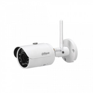 Camera supraveghere IP Dahua DH-IPC-HFW1320S-W(2.8mm), rezolutie 3MP, conexiune Wi-Fi distanta 50m, unghi vizualizare 100 grade, vedere nocturna Smart IR 30m, protectie IP67, senzor CMOS progresiv, carcasa rezistenta
