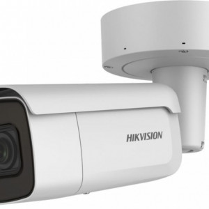 Camera supraveghere IP HikVision Bullet 4MP DS-2CD2646G2-IZSU/SL(2.8-12mm), lentila varifocala motorizata, AcuSense, DarkFighter, stroboscop si alarma audio, bidirectional audio, WDR 120dB, H.265+, protectie IP66 si IK10, slot card