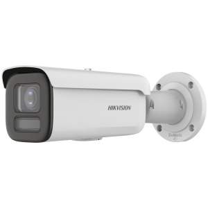 Camera supraveghere IP HikVision bullet 6MP DS‑2CD2667G2HT‑LIZS(2.8‑12mm) Smart Hybrid Light si ColorVu, detectie inteligenta persoane si vehicule, varifocal motor, true WDR 130dB, H.265+, IP67, IK10