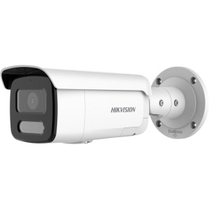 Camera supraveghere IP HikVision Bullet 8MP DS-2CD2T87G2-LISU/SL(2.8mm), ColorVu, Smart Hybrid Light, Live Guard (alarma audio si lumina stroboscopica), AcuSense, audio bidirectional, 130 dB WDR, protectie IP67, slot card, imagine color 24/7