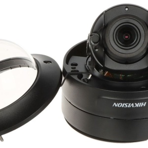 Camera supraveghere IP HikVision Dome 4MP DS-2CD2746G2-IZS(2.8-12mm)(C)(Black), AcuSense, DarkFighter, lentila motorizata, WDR 120dB, audio/alarma, protectie IP66 si IK10, clasificare om/vehicul, carcasa neagra - Img 2