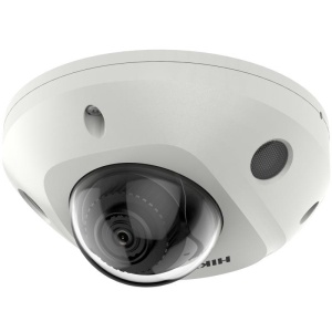 Camera supraveghere IP Hikvision mini dome 2MP DS-2CD2527G2-LS(2.8mm)(C), ColorVu 24/7 imagini color, 120dB WDR, clasificare om si vehicul, interfata audio si alarma, compresie H.265+, protectie IP67 si IK08, slot card SD