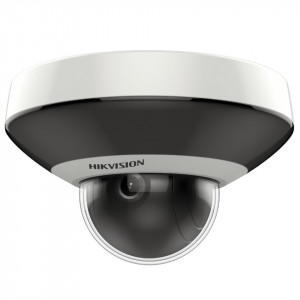 Camera supraveghere IP HikVision Mini PTZ 2MP DS-2DE2A204IW-DE3(2.8-12mm), Full HD, zoom optic 4x, Powered by DarkFighter, IR 20m, True WDR 120dB, protectie anti-vandal IK10, protectie IP66, alimentare PoE, microfon incorporat