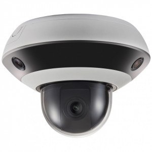 Camera supraveghere IP HikVision Panoramic PanoVu DS-2PT3326IZ-DE3(2mm,2.8-12mm), 3 lentile fixe 2MP pentru vedere 360 grade + PTZ 4x zoom optic, IR 15m, compresie H.265+, protectie IP66, alimentare PoE, slot microSD, WDR - Img 2