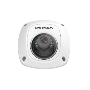 Camera supraveghere IP mobila Hikvision dome 2MP DS‑2XM6122G1‑ID(2.8mm), lentila fixa 2.8 mm, WDR 120 dB pentru imagini clare, H.265+, microSD, IP66 rezistenta la apa/praf si IK10 antivandal, optimizata pentru sisteme mobile