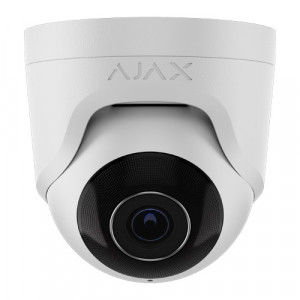 Camera turret AJAX IP 8.0MP lentila 4 mm IR 35m PoE alb TurretCam (8 Mp/4 mm)