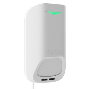 Detector de miscare cablat Ajax Superior MotionProtect G3 Fibra (White), grad 3, anti-masking, detectie 15m, tehnologie SmartDetect, alimentare bus 24V, protectie 3 tampere, IP30 si IK04, montaj interior, 120x62x52mm