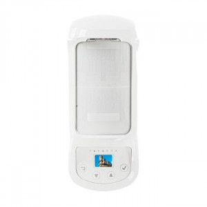 Detector de miscare exterior Paradox NVX80, tehnologie SeeTrue, Quad PIR si Microunde, 16m, 90°, antimasking dual IR/MW, imunitate animale 20kg, ecran OLED, creep zone, grad protectie IP54, certificare EN Grad 3