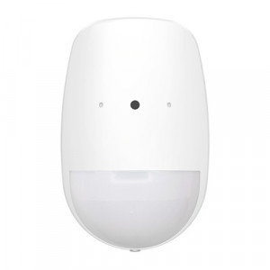 Detector Hikvision Wireless PIR-Glass Break DS-PDPG12P-EG2-WE, detectie PIR 12m, geam spart 8m, imunitate animale 30kg, securizat AES-128, configurare App, baterie inclusa, frecventa 868MHz